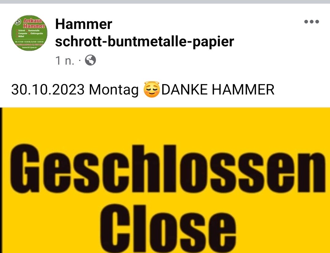 Hammer Schrott Leipzig